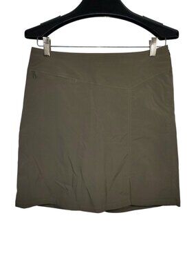 Patagonia Continental Hideaway Skirt Skort Women's 10 Nylon Green Hiking Outdoor